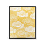 Poppy bloom - yellow Framed Canvas Print Gallery Image 8