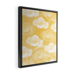 Poppy bloom - yellow Framed Canvas Print Gallery Image 2