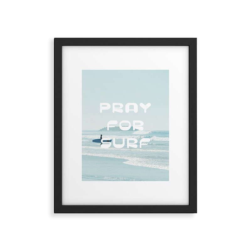 Pray For Surf Framed Art Print Gallery Image 5