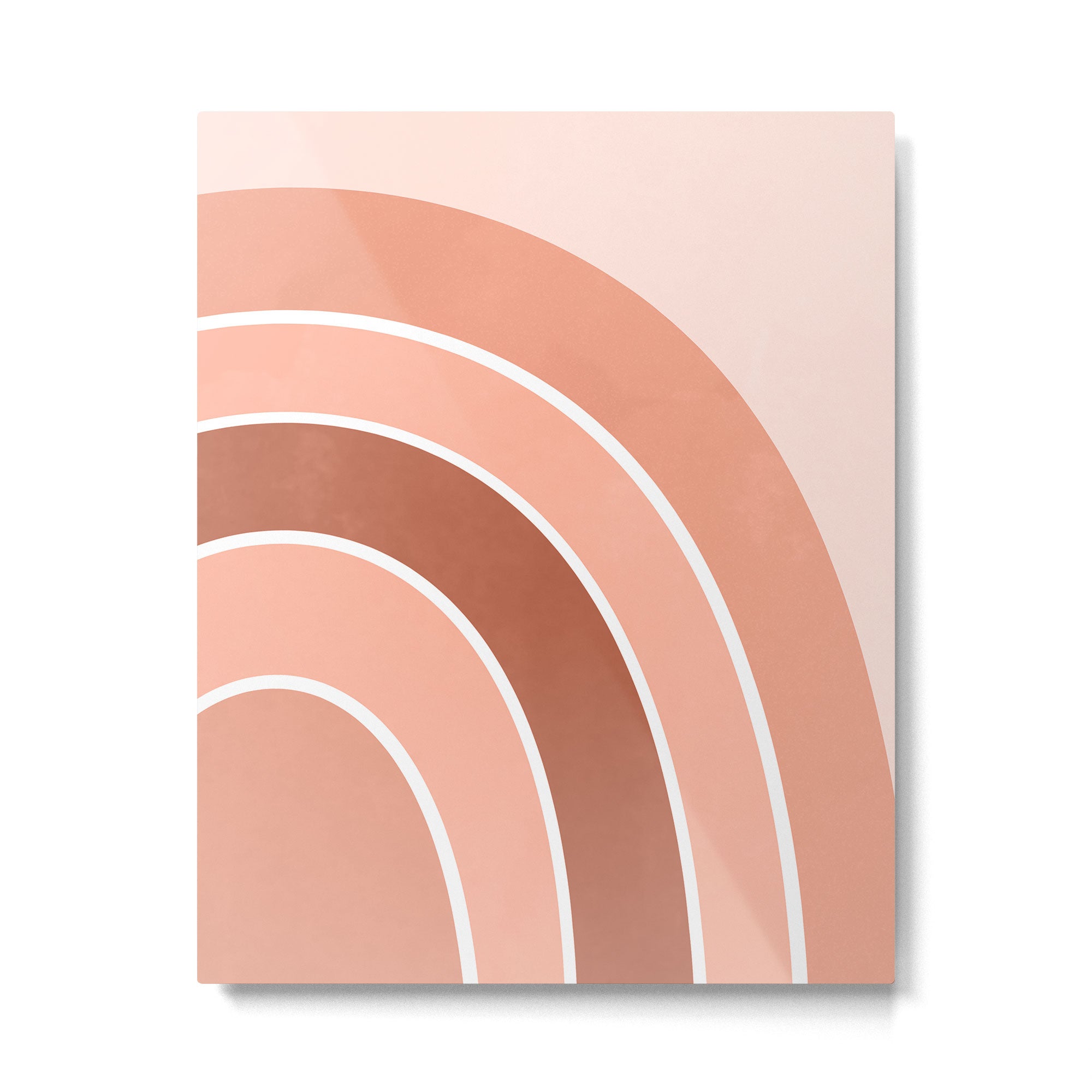 Rainbow arc - neutrals Metal Print Gallery Image 6