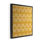 Rainbow balance - yellow Framed Canvas Print Gallery Image 2