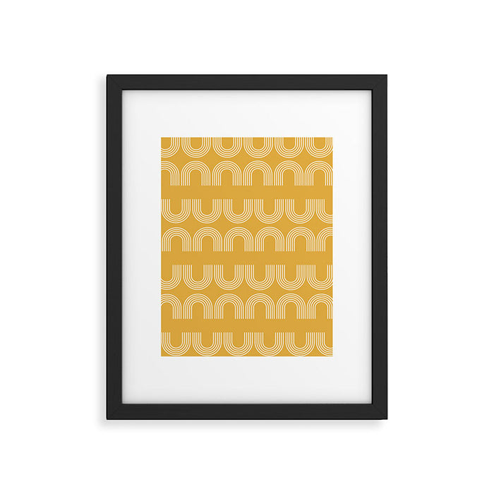 Rainbow balance - yellow Framed Art Print Gallery Image 1
