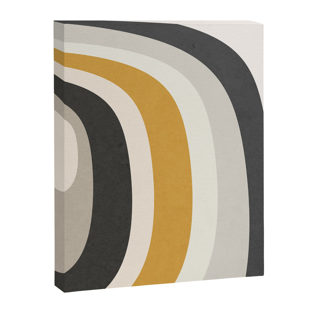Rainbow rings - neutrals Canvas Print Gallery Image 6