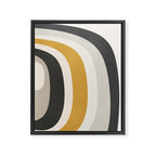 Rainbow rings - neutrals Framed Canvas Print Gallery Image 6