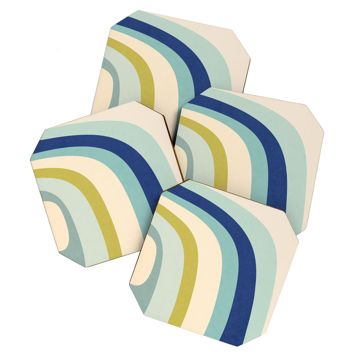 Rainbow rings - oceanic Coaster Gallery Image 1