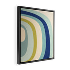 Rainbow rings - oceanic Framed Canvas Print Gallery Image 2