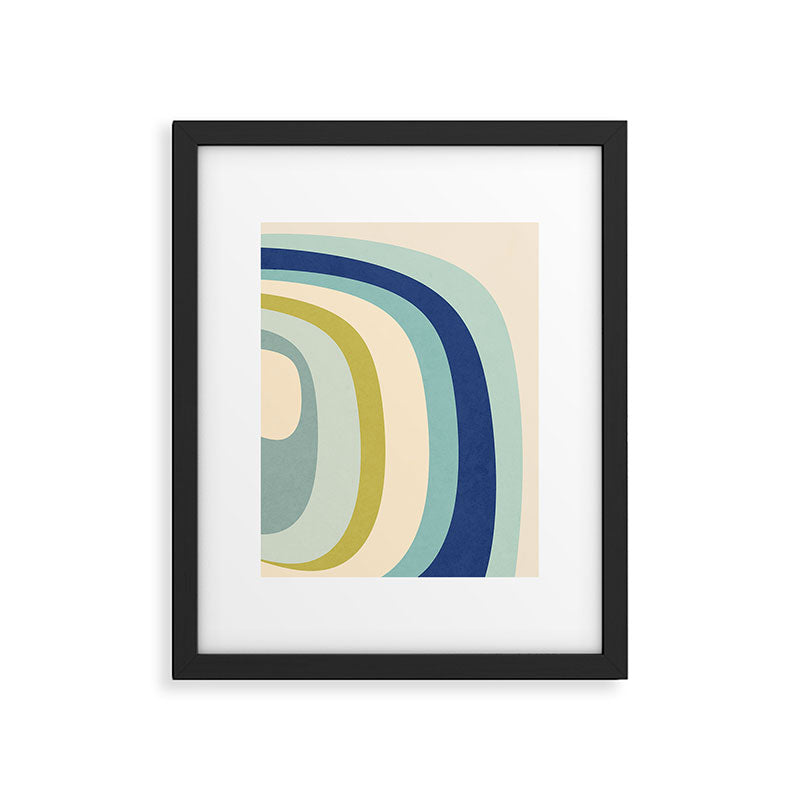 Rainbow rings - oceanic Framed Art Print Gallery Image 5