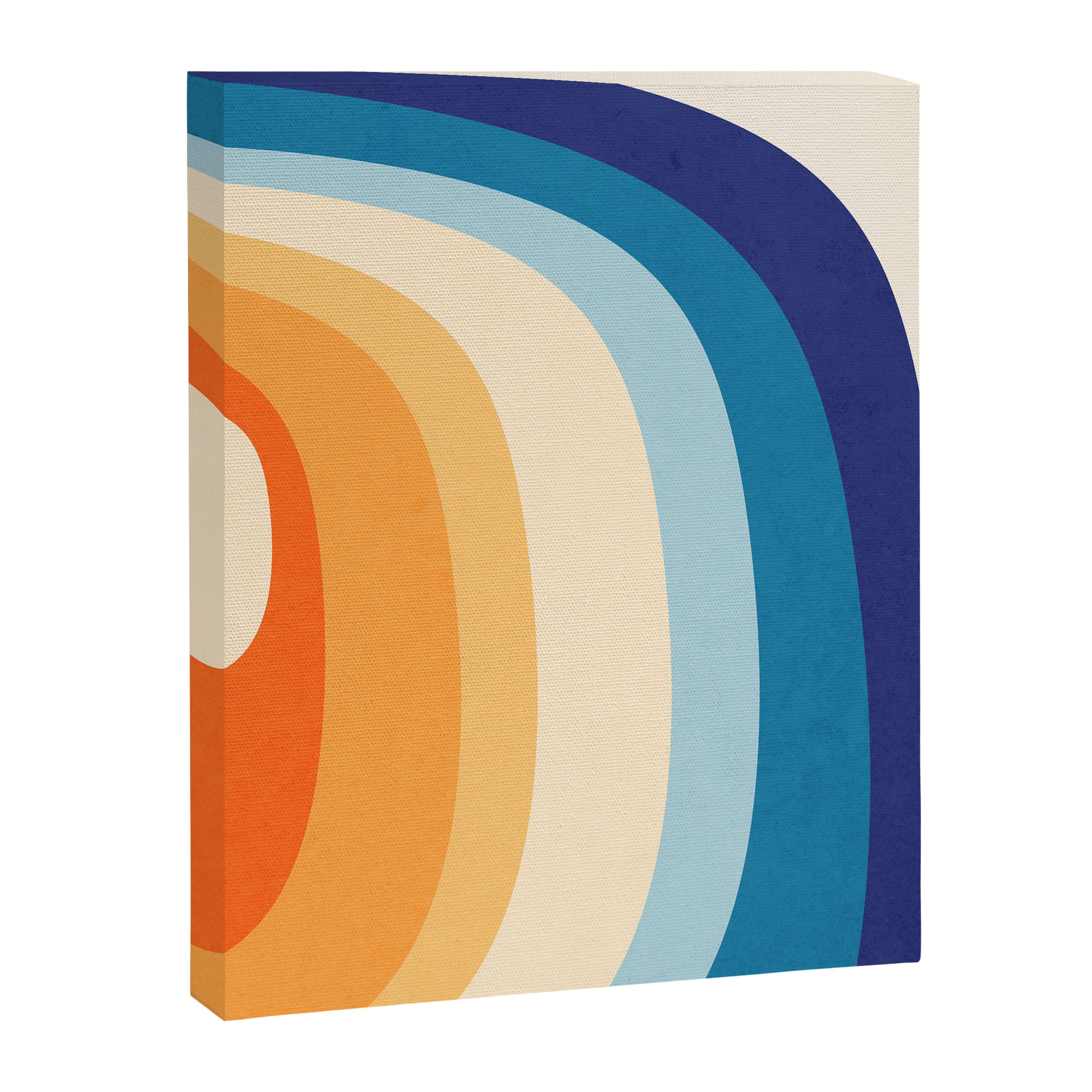Rainbow rings - retro Canvas Print Gallery Image 6
