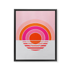 Rainbow sunset Framed Canvas Print Gallery Image 6