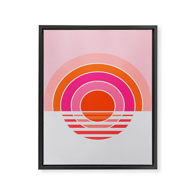 Rainbow sunset Framed Canvas Print Gallery Image 6