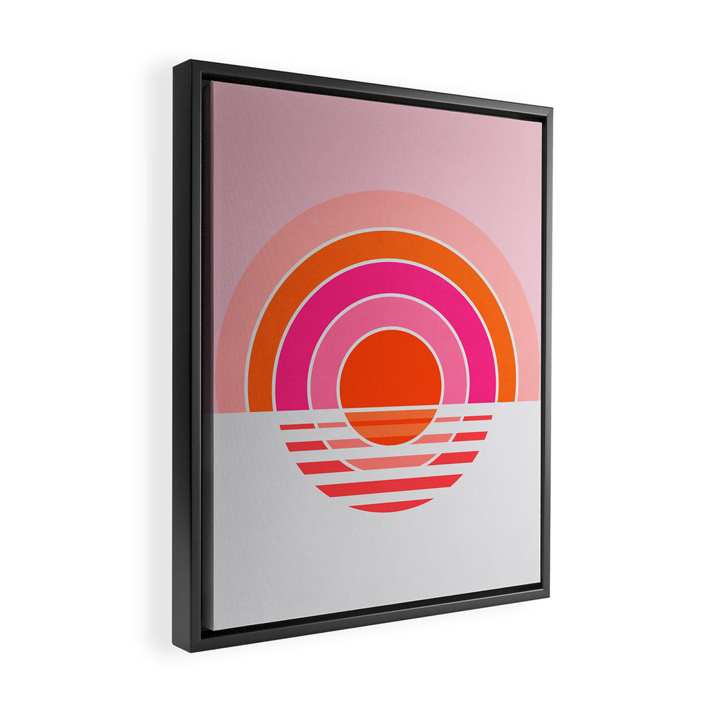 Rainbow sunset Framed Canvas Print Gallery Image 2