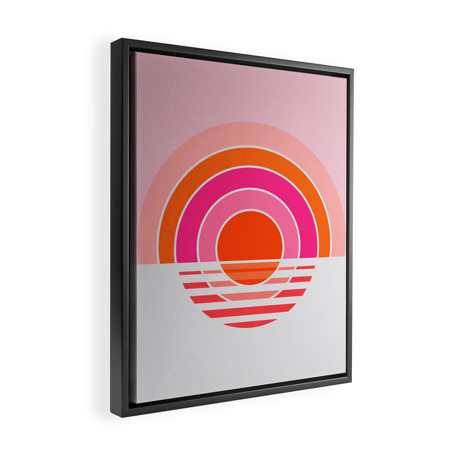 Rainbow sunset Framed Canvas Print Gallery Image 2