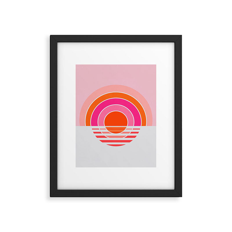 Rainbow sunset Framed Art Print Gallery Image 4