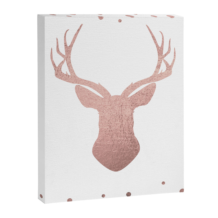 Reindeer - rose gold Canvas Print Gallery Image 1