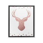 Reindeer - rose gold Framed Canvas Print Gallery Image 8