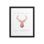 Reindeer - rose gold Framed Art Print Gallery Image 6