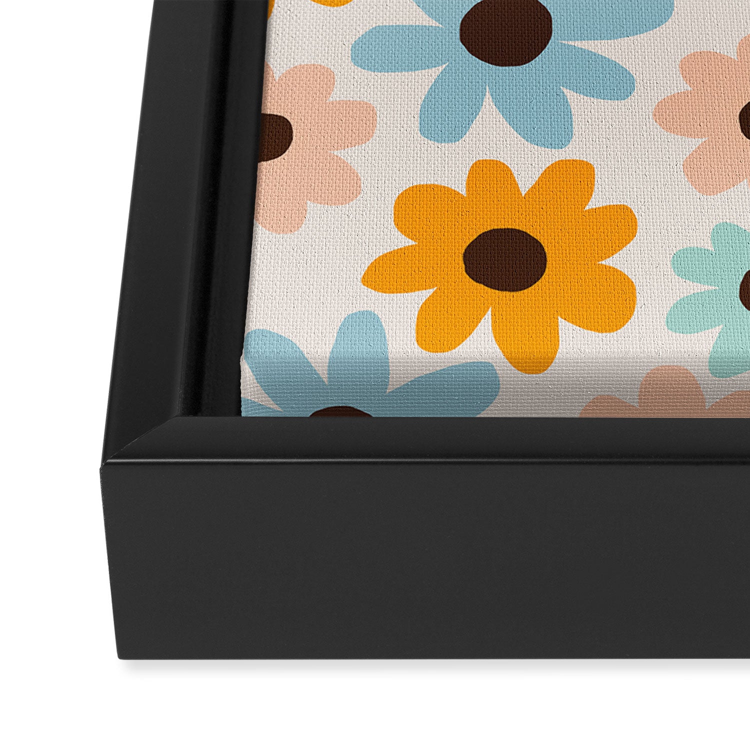 Retro Bloom 2 Framed Canvas Print Gallery Image 3