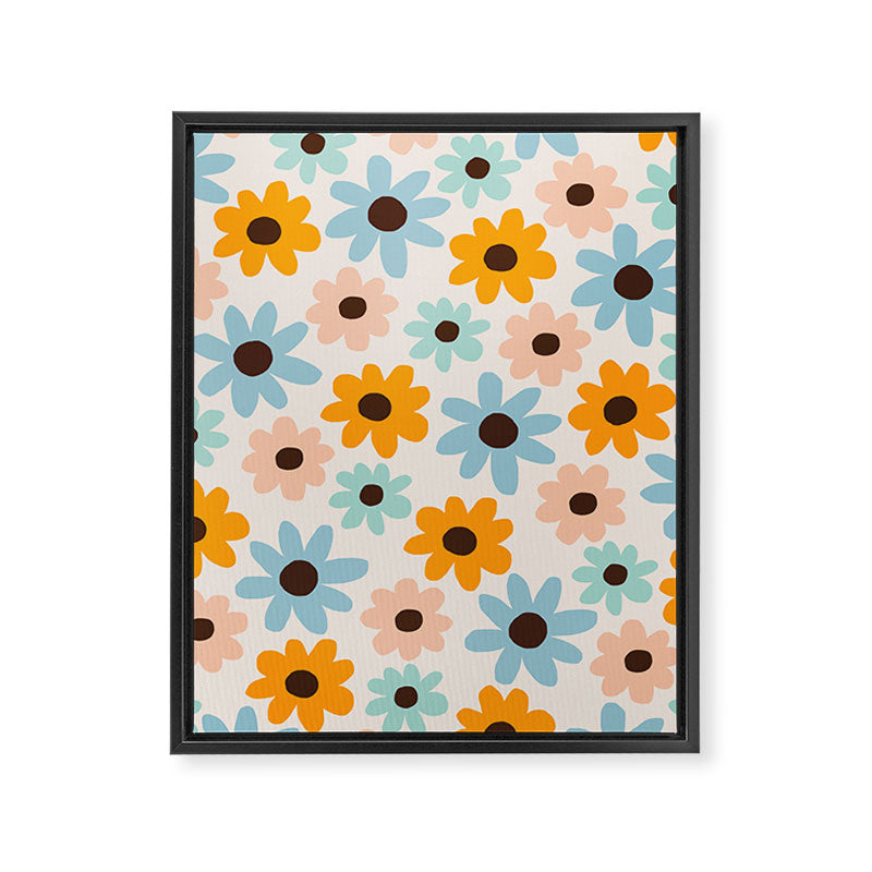 Retro Bloom 2 Framed Canvas Print Gallery Image 6