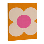 Retro Blossom - orange pink Canvas Print Gallery Image 8