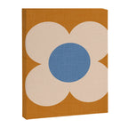 Retro Blossom - tangerine blue Canvas Print Gallery Image 8