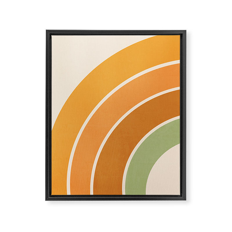 Retro curve Framed Canvas Print Gallery Image 6