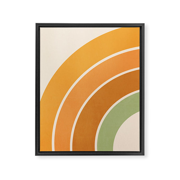 Retro curve Framed Canvas Print Gallery Image 1