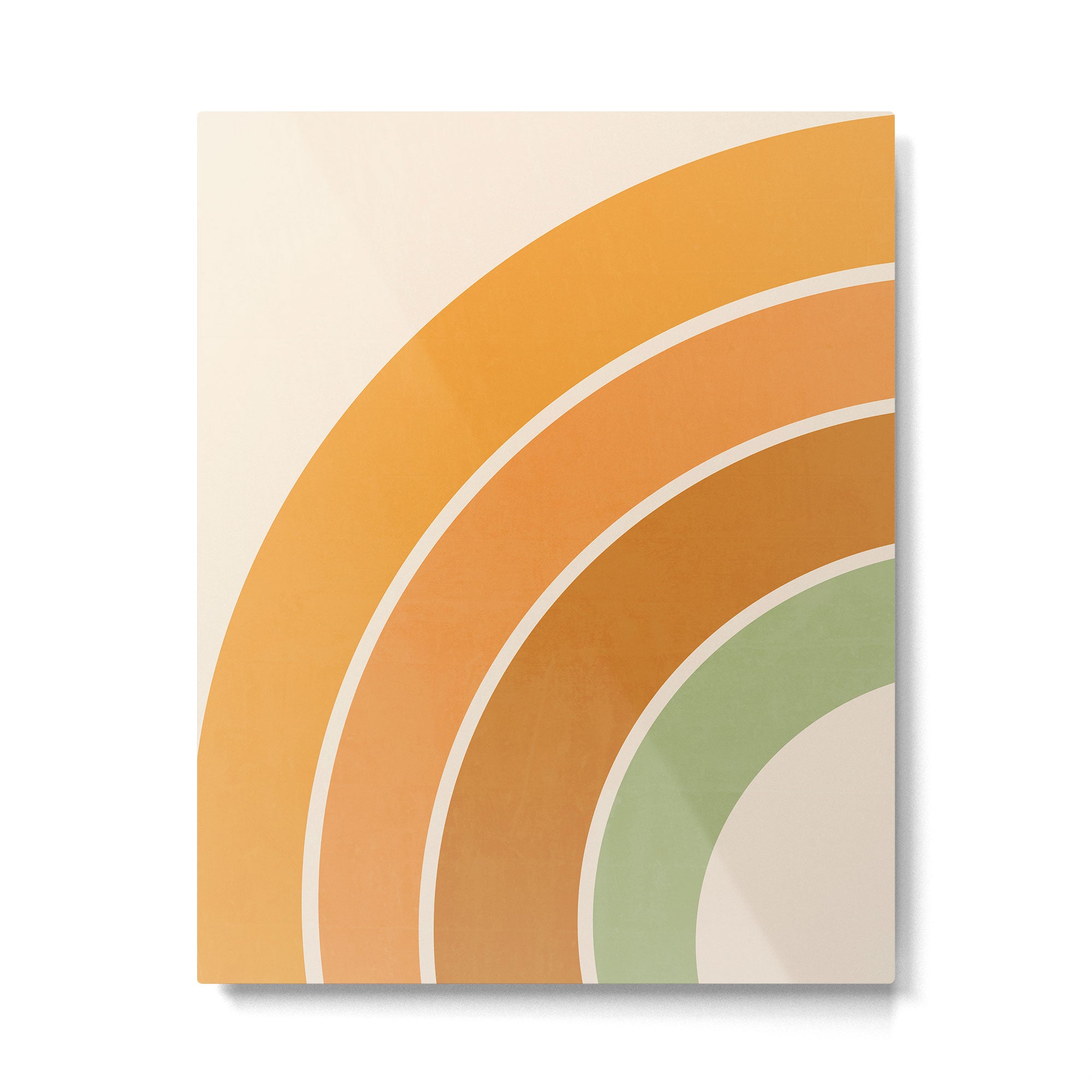 Retro curve Metal Print Gallery Image 4