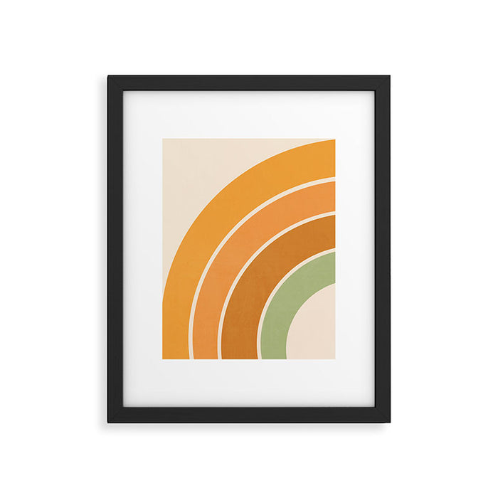 Retro curve Framed Art Print Gallery Image 1