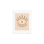 Retro evil eye - earthy Art Print Gallery Image 1