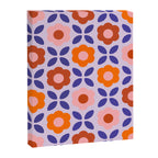 Retro Flower Pattern - orange periwinkle Canvas Print Gallery Image 6