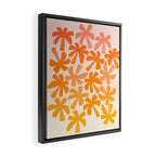 Retro Palms - ombre sunset Framed Canvas Print Gallery Image 2