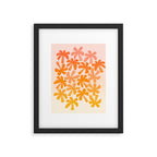 Retro Palms - ombre sunset Framed Art Print Gallery Image 5
