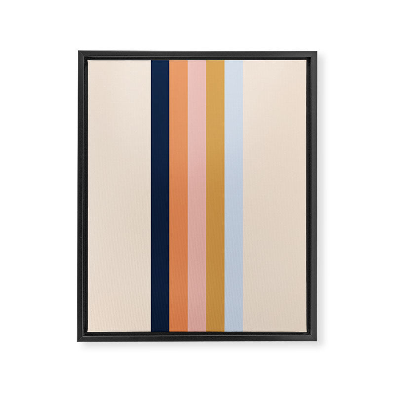 Retro stripes #2 Framed Canvas Print Gallery Image 6