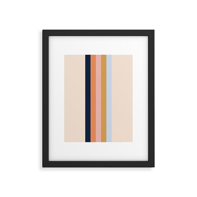 Retro stripes #2 Framed Art Print Gallery Image 5