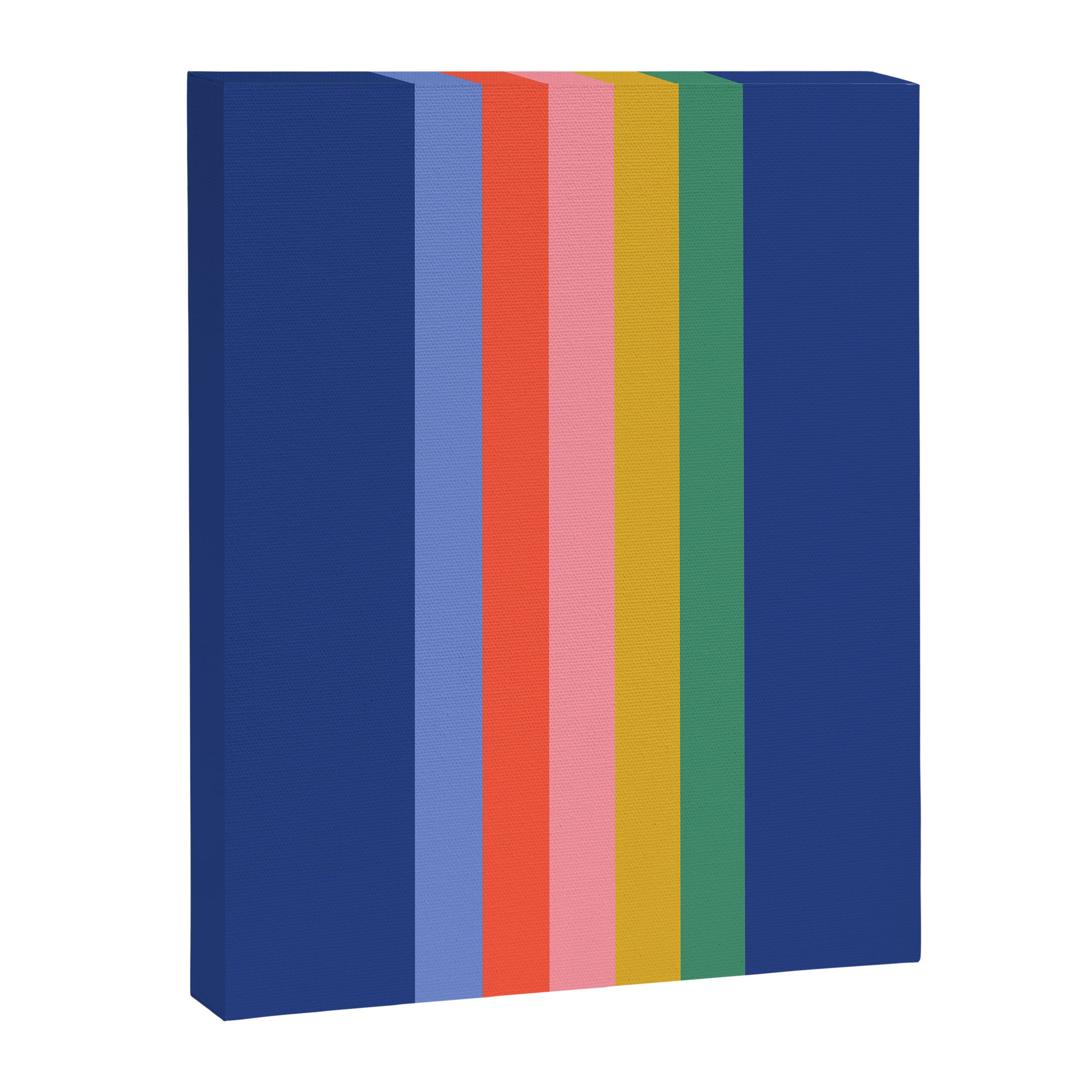 Retro Stripes - blue Canvas Print Gallery Image 6