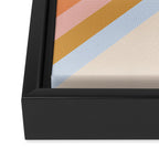 Retro stripes Framed Canvas Print Gallery Image 3