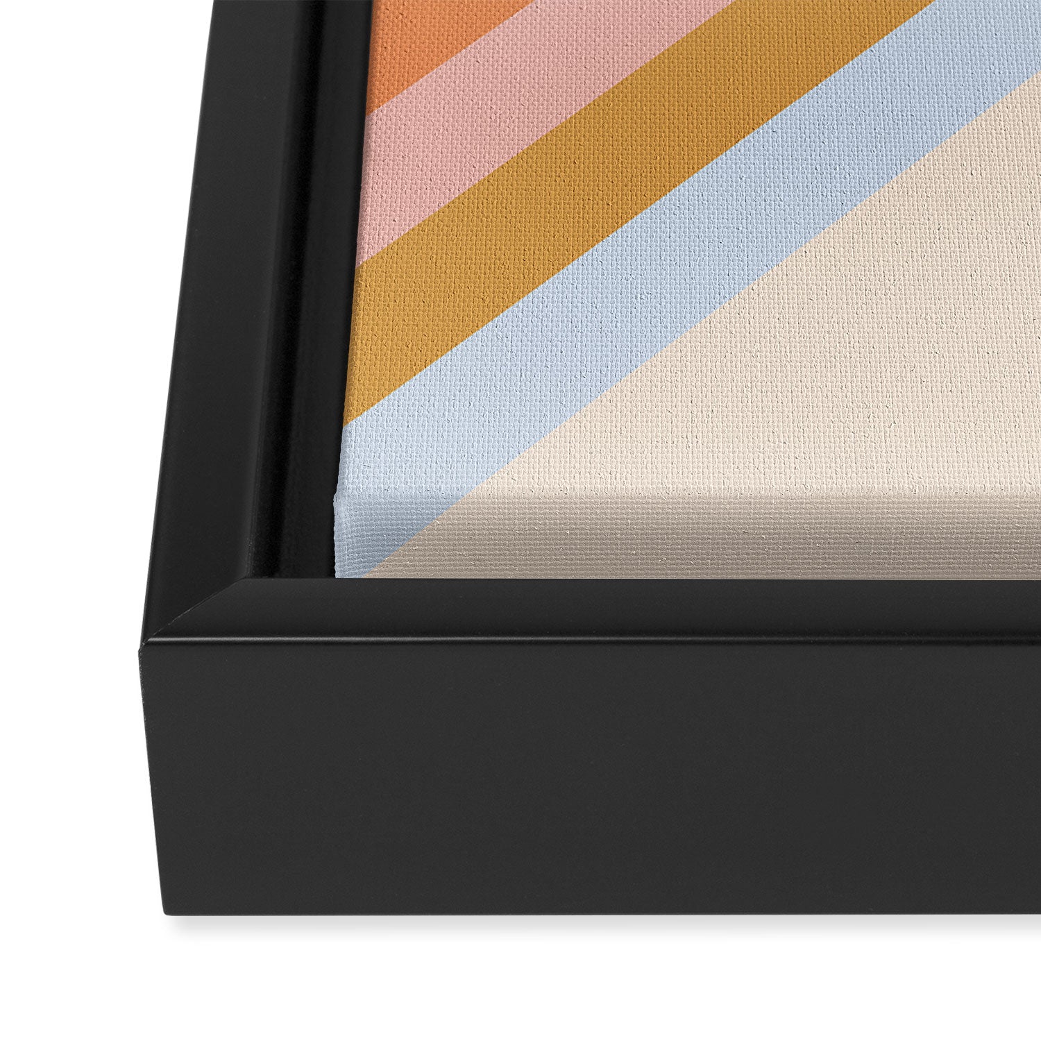 Retro stripes Framed Canvas Print Gallery Image 3