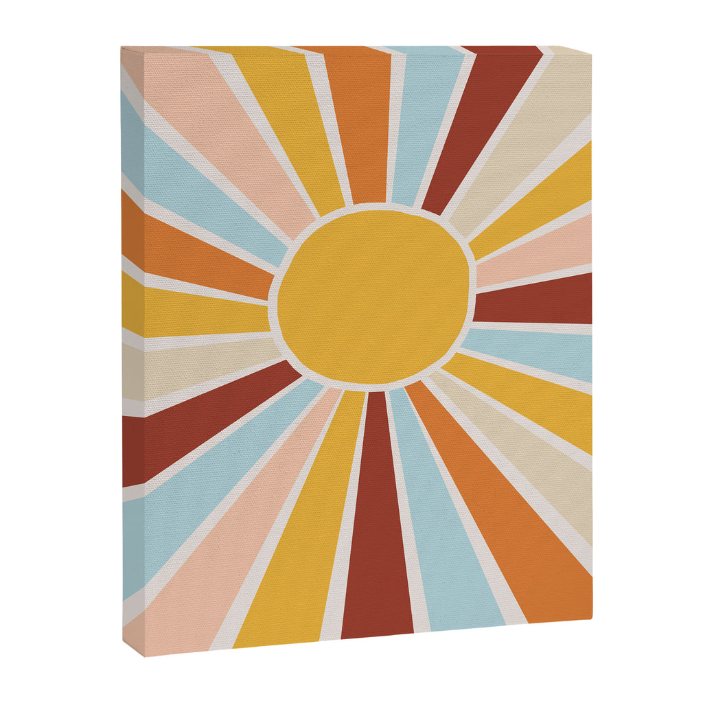 Retro Sunrise Canvas Print Gallery Image 6