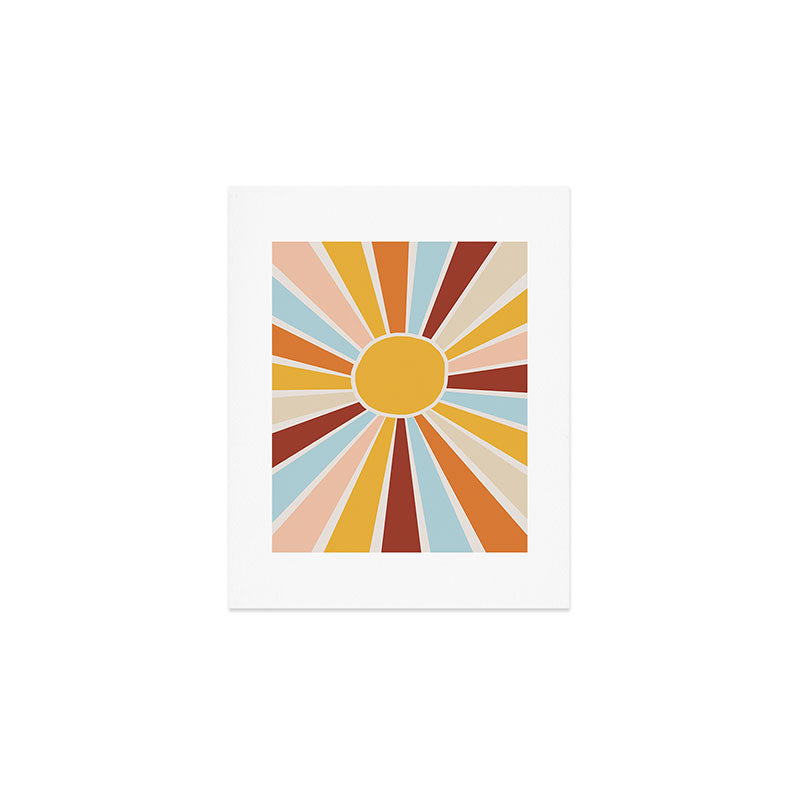 Retro Sunrise Art Print Gallery Image 1