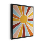 Retro Sunrise Framed Canvas Print Gallery Image 2