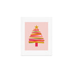 Ribbon Christmas Tree - candy Art Print Gallery Image 1