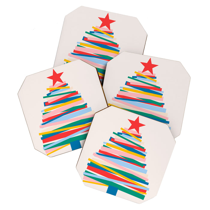 Ribbon Christmas Tree - primary Coaster Gallery Image 1