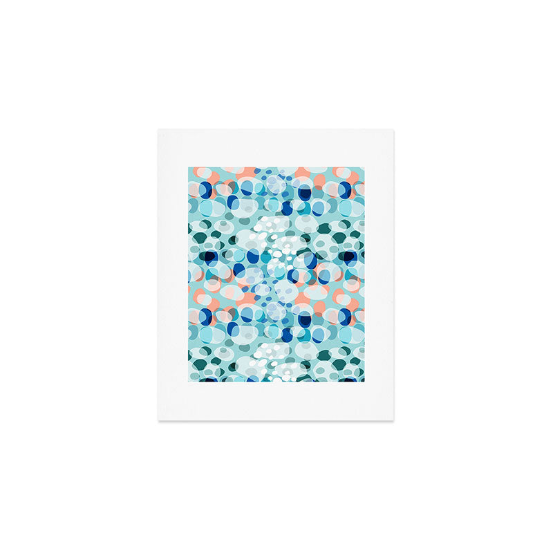 Rock Pool reflection - sea green Art Print Gallery Image 1