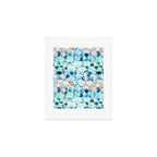 Rock Pool reflection - sea green Art Print Gallery Image 1