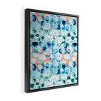 Rock Pool reflection - sea green Framed Canvas Print Gallery Image 2