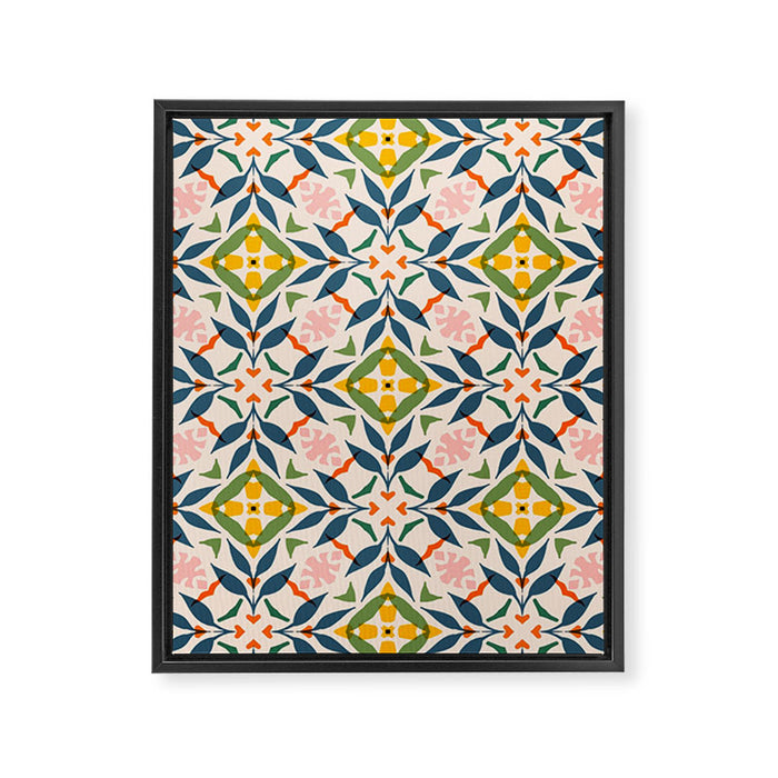 Scandi garden Framed Canvas Print Gallery Image 1