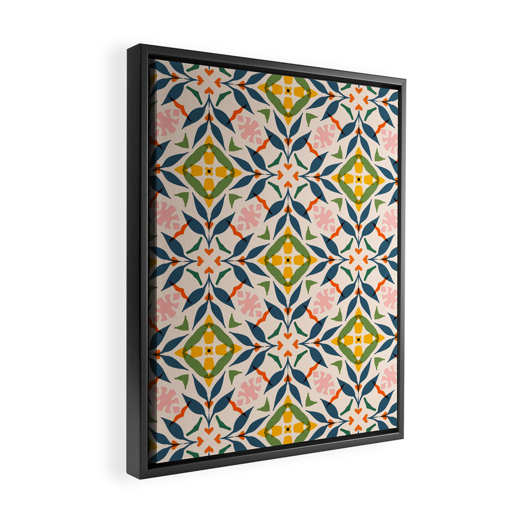 Scandi garden Framed Canvas Print Gallery Image 2
