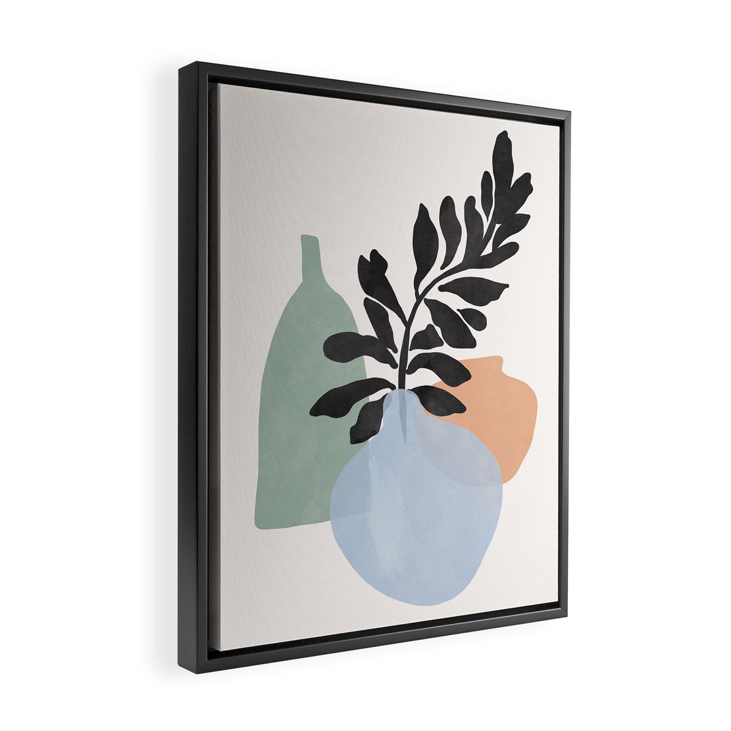 Sea glass vases Framed Canvas Print Gallery Image 2