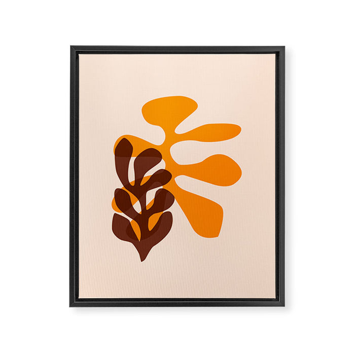 Sea tangle - retro Framed Canvas Print Gallery Image 1
