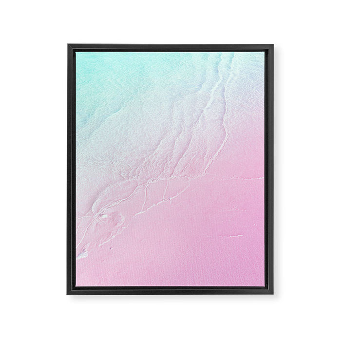 Seashore  - violet mist Framed Canvas Print Gallery Image 1